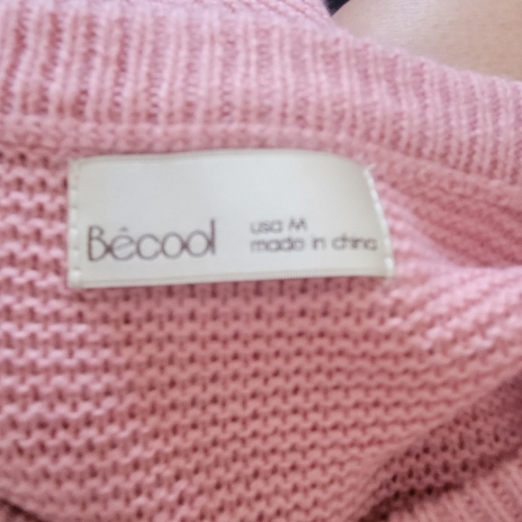 Pink Women's Sweater - Picture 2 of 3